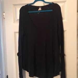 Free People We The Free waffle knot top/sweater